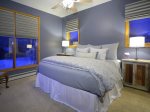 Master Bedroom with King Bed and Private Deck